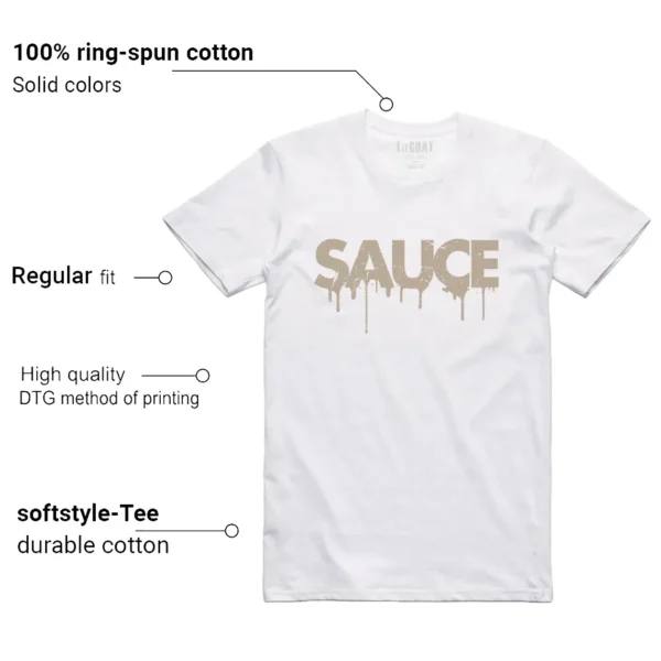 Sauce Tee to Match Your Adidas gazelle Indoor Magic Beige Features