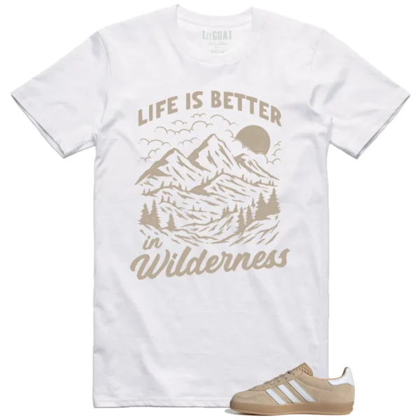 Wilderness Tee - Perfect with Adidas gazelle Indoor Magic Beige