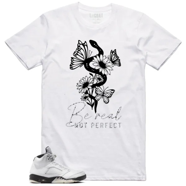 Be Real Tee to Match Air Jordan 5 Reverse Metallic