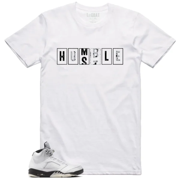 Air Jordan 5 Reverse Metallic - Hustle Humble T-Shirt