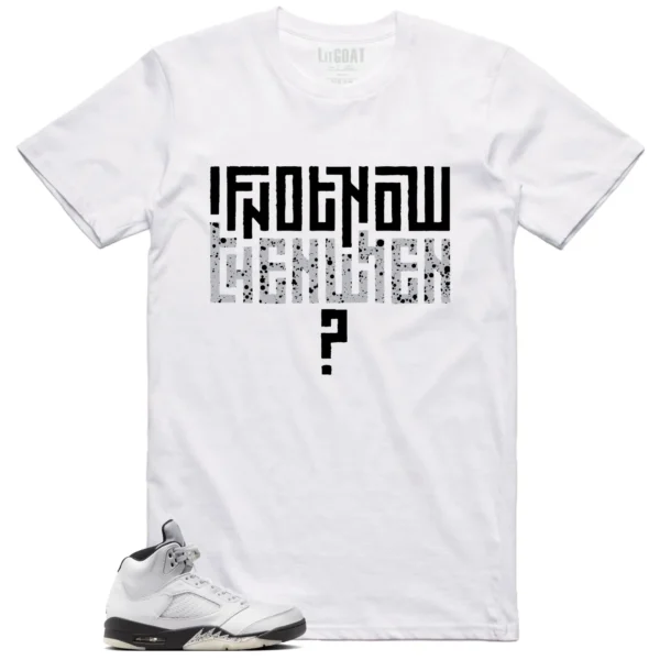 Air Jordan 5 Reverse Metallic Style T-shirt Motivational Graphic