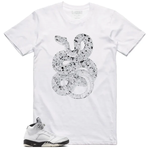 Python Snake Shirt for Air Jordan 5 Reverse Metallic Sneaker