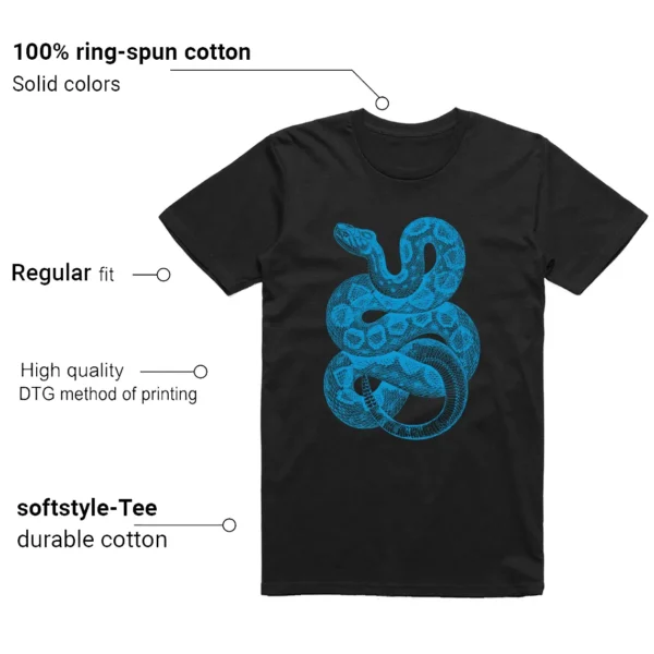 Python Snake Shirt for Air Max 95 x Stash Black and Harbor Blue Sneaker Features