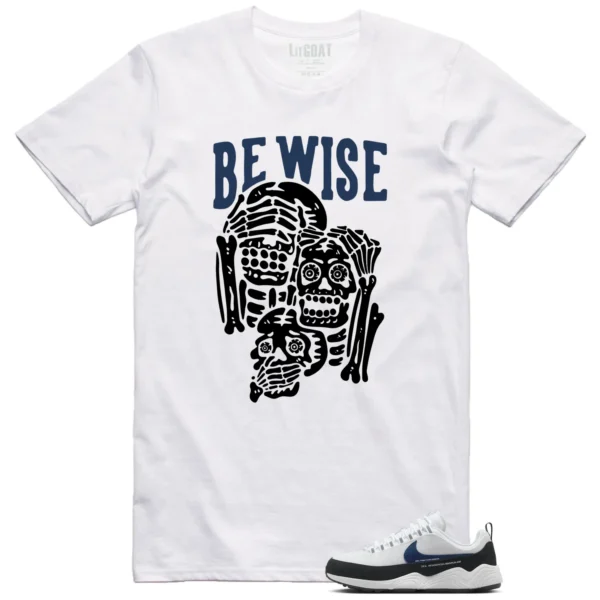 Air Zoom Spiridon Fragment Blue Void 'Be Wise' Matching Shirt