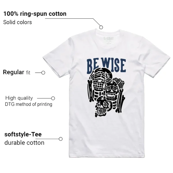 Air Zoom Spiridon Fragment Blue Void 'Be Wise' Matching Shirt Features