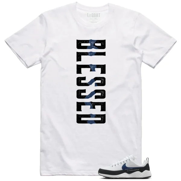 Blessed Tee | Air Zoom Spiridon Fragment Blue Void Matchshirt