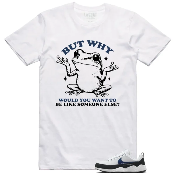 Funny But Why Shirt for Air Zoom Spiridon Fragment Blue Void