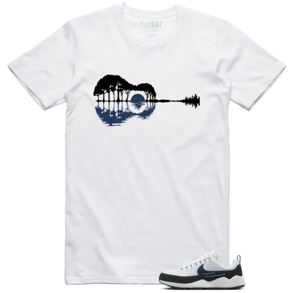 Guitar Shirt for Air Zoom Spiridon Fragment Blue Void Sneaker