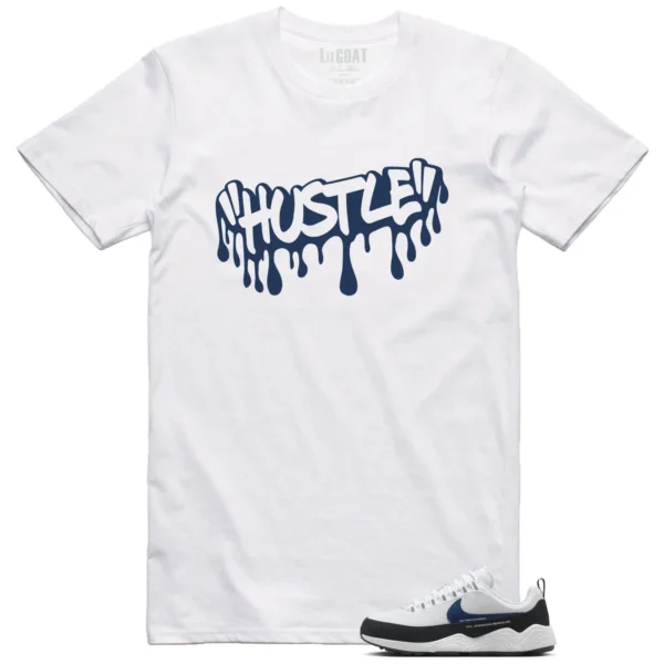 Hustle Drip Tee Matching Air Zoom Spiridon Fragment Blue Void