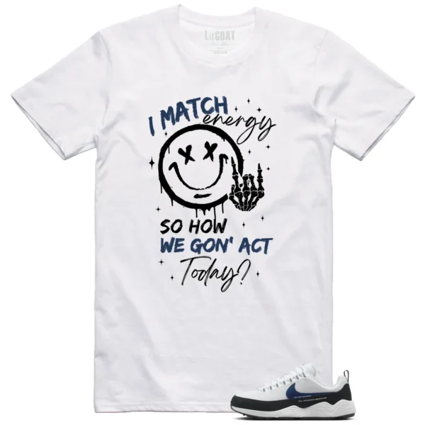 Air Zoom Spiridon Fragment Blue Void Matching Tee Shirt - Match Energy