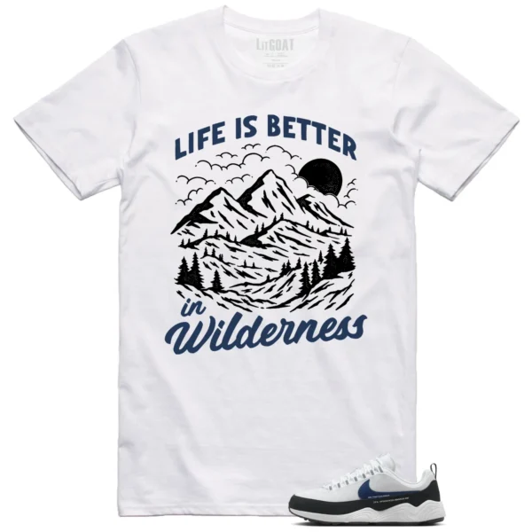 Wilderness Tee - Perfect with Air Zoom Spiridon Fragment Blue Void