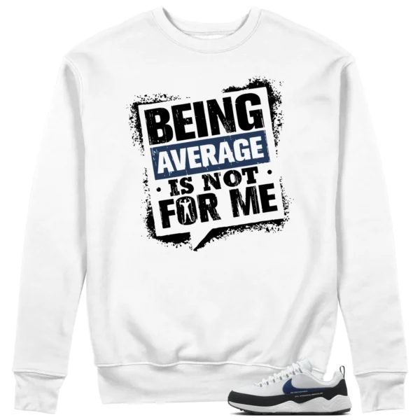 Average Not Me Sweatshirt Matches Air Zoom Spiridon Fragment Blue Void Sneaker