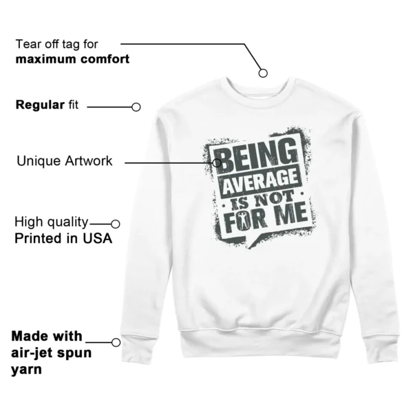 Average Not Me Sweatshirt Matches Nike Dunk Low Vintage Green Sneaker Features