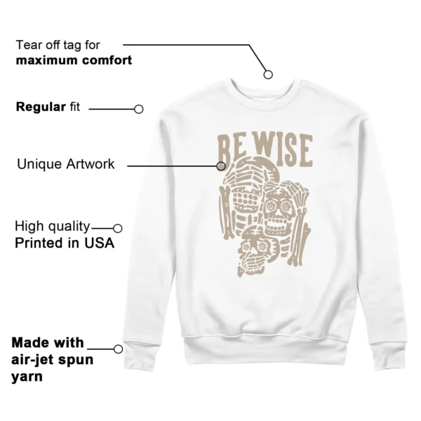 Adidas gazelle Indoor Magic Beige 'Be Wise' Matching Sweatshirt Features