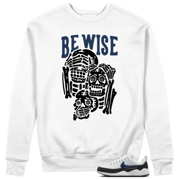 Air Zoom Spiridon Fragment Blue Void 'Be Wise' Matching Sweatshirt