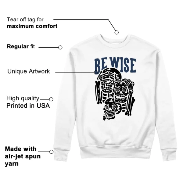 Air Zoom Spiridon Fragment Blue Void 'Be Wise' Matching Sweatshirt Features