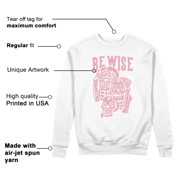 Nike Dunk Low Elemental Pink 'Be Wise' Matching Sweatshirt Features