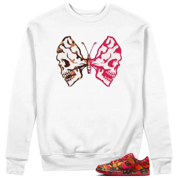 Butterfly Skulls Sweatshirt for Nike SB Dunk Low The Wizard of Oz Fans