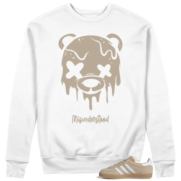 Adidas gazelle Indoor Magic Beige Matching Sweat - Drippy Bear Graphic