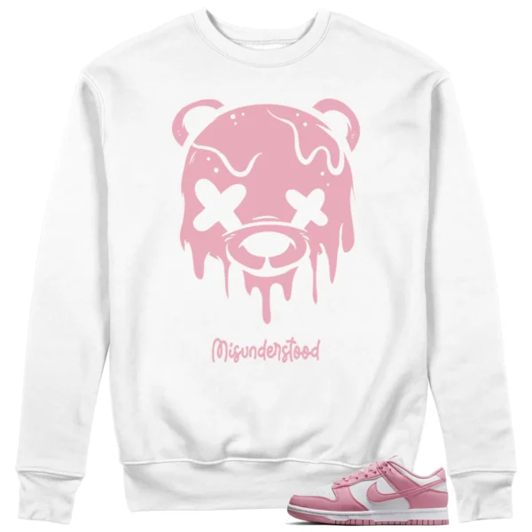 Nike Dunk Low Elemental Pink Matching Sweat - Drippy Bear Graphic