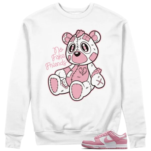 Fake Friends Sweatshirt for Nike Dunk Low Elemental Pink Fans