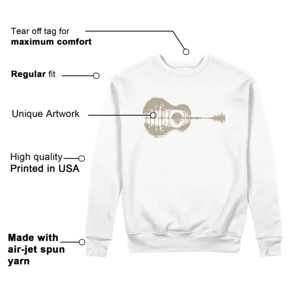 Guitar Sweatshirt for Adidas gazelle Indoor Magic Beige Sneaker Features