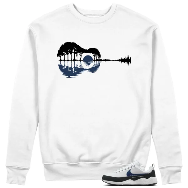 Guitar Sweatshirt for Air Zoom Spiridon Fragment Blue Void Sneaker