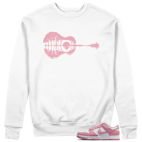 Guitar Sweatshirt for Nike Dunk Low Elemental Pink Sneaker