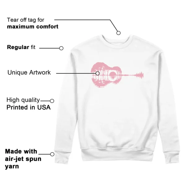 Guitar Sweatshirt for Nike Dunk Low Elemental Pink Sneaker Features