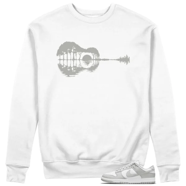 Guitar Sweatshirt for Nike Dunk Low Grey Fog Sneaker