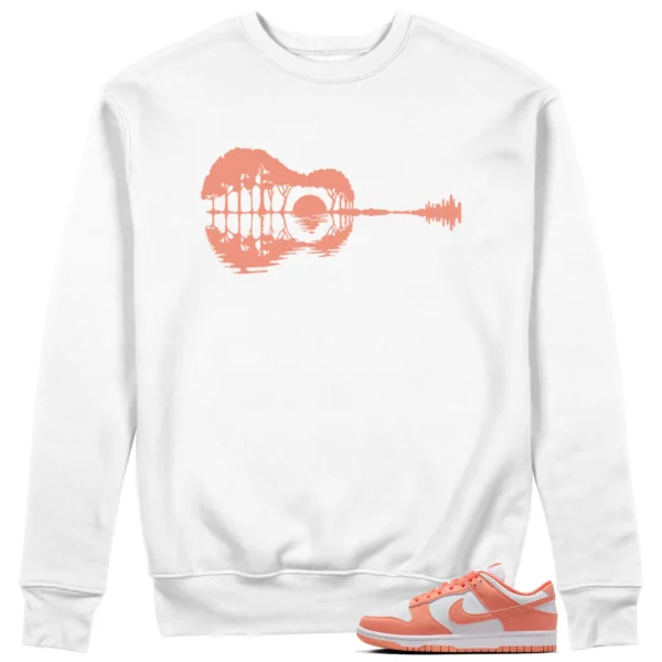 Guitar Sweatshirt for Nike Dunk Low Light Wild Mango Sneaker