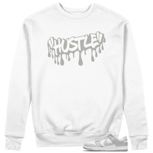 Hustle Drip Sweat Matching Nike Dunk Low Grey Fog