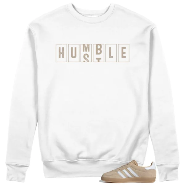 Adidas gazelle Indoor Magic Beige - Hustle Humble Sweatshirt