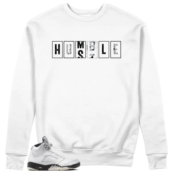 Air Jordan 5 Reverse Metallic - Hustle Humble Sweatshirt