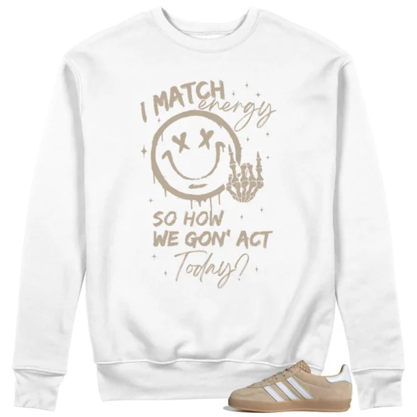 Adidas gazelle Indoor Magic Beige Matching Sweatshirt - Match Energy