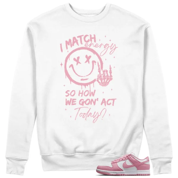 Nike Dunk Low Elemental Pink Matching Sweatshirt - Match Energy