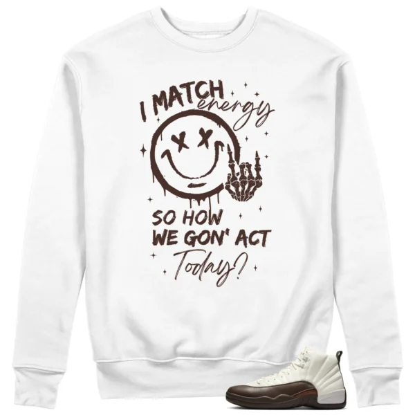 SoleFly x Air Jordan 12 Cafecito Matching Sweatshirt - Match Energy