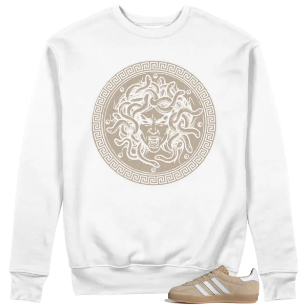 Medusa Sweatshirt for Adidas gazelle Indoor Magic Beige Kicks