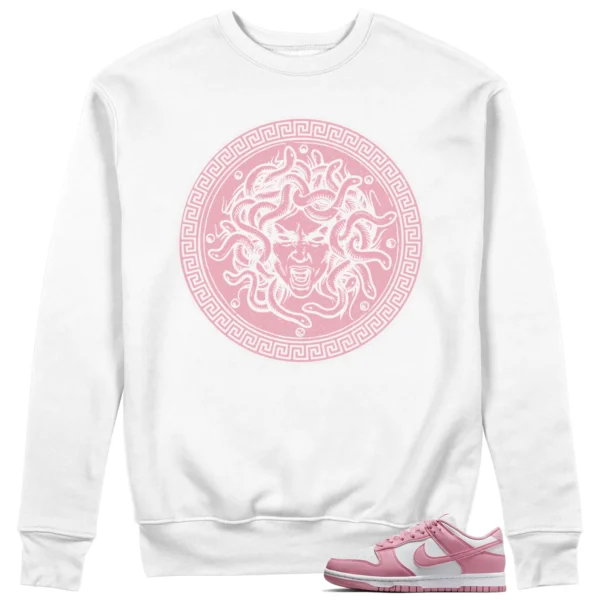 Medusa Sweatshirt for Nike Dunk Low Elemental Pink Kicks