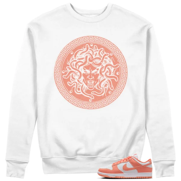 Medusa Sweatshirt for Nike Dunk Low Light Wild Mango Kicks