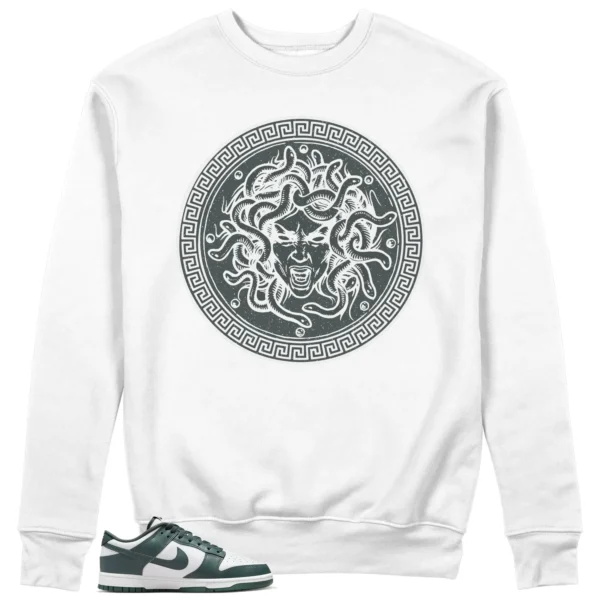 Medusa Sweatshirt for Nike Dunk Low Vintage Green Kicks