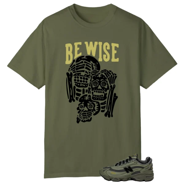 New Balance 1000 Dark Olivine 'Be Wise' Matching Shirt