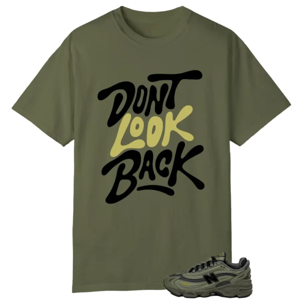 New Balance 1000 Dark Olivine Style: Don't Look Back Shirt