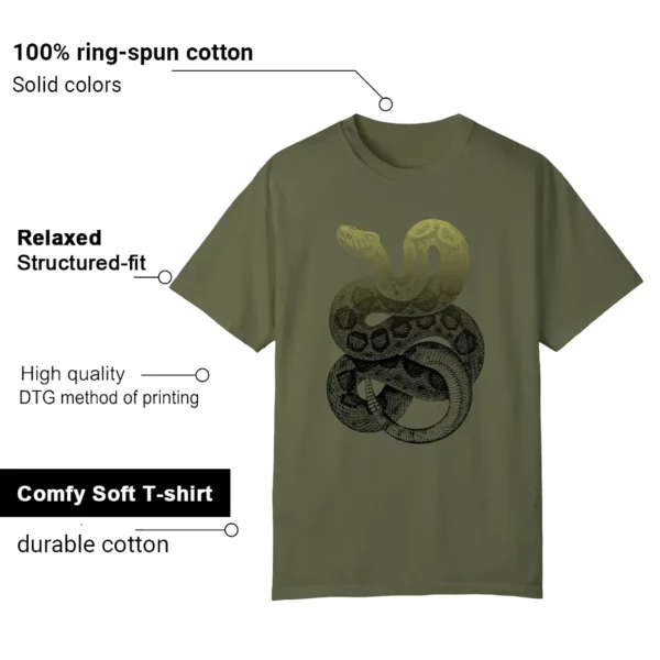 Python Snake Shirt for New Balance 1000 Dark Olivine Sneaker Features