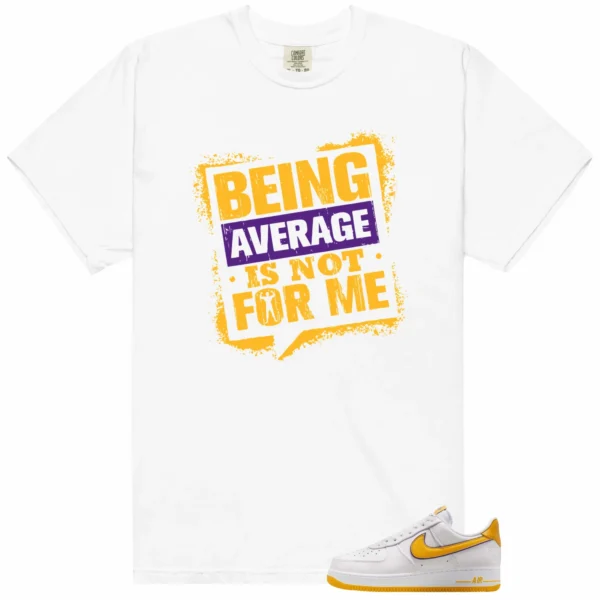 Average Not Me Tee Matches Nike Air Force 1 Low Kobe Bryant Sneaker