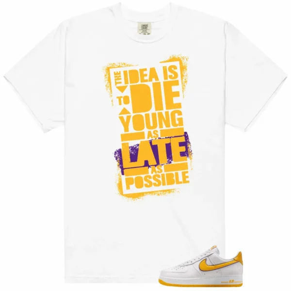 Die Young MatchShirt to Style Nike Air Force 1 Low Kobe Bryant