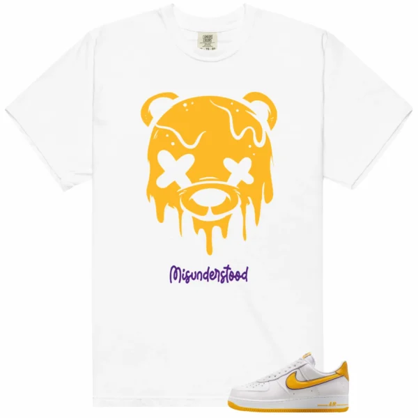 Nike Air Force 1 Low Kobe Bryant Matching Tee - Drippy Bear Graphic