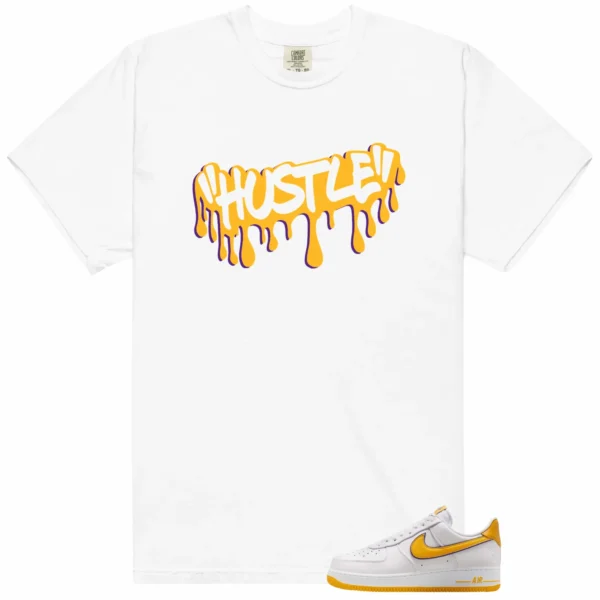 Hustle Drip Tee Matching Nike Air Force 1 Low Kobe Bryant