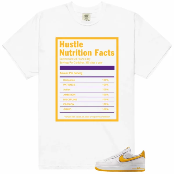 Hustle Facts: Motivational Graphic for Nike Air Force 1 Low Kobe Bryant