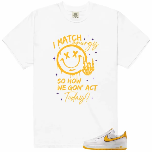 Nike Air Force 1 Low Kobe Bryant Matching Tee Shirt - Match Energy